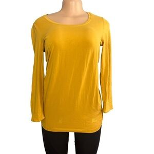 Burberry Brit Mustard Yellow Long Sleeve Top